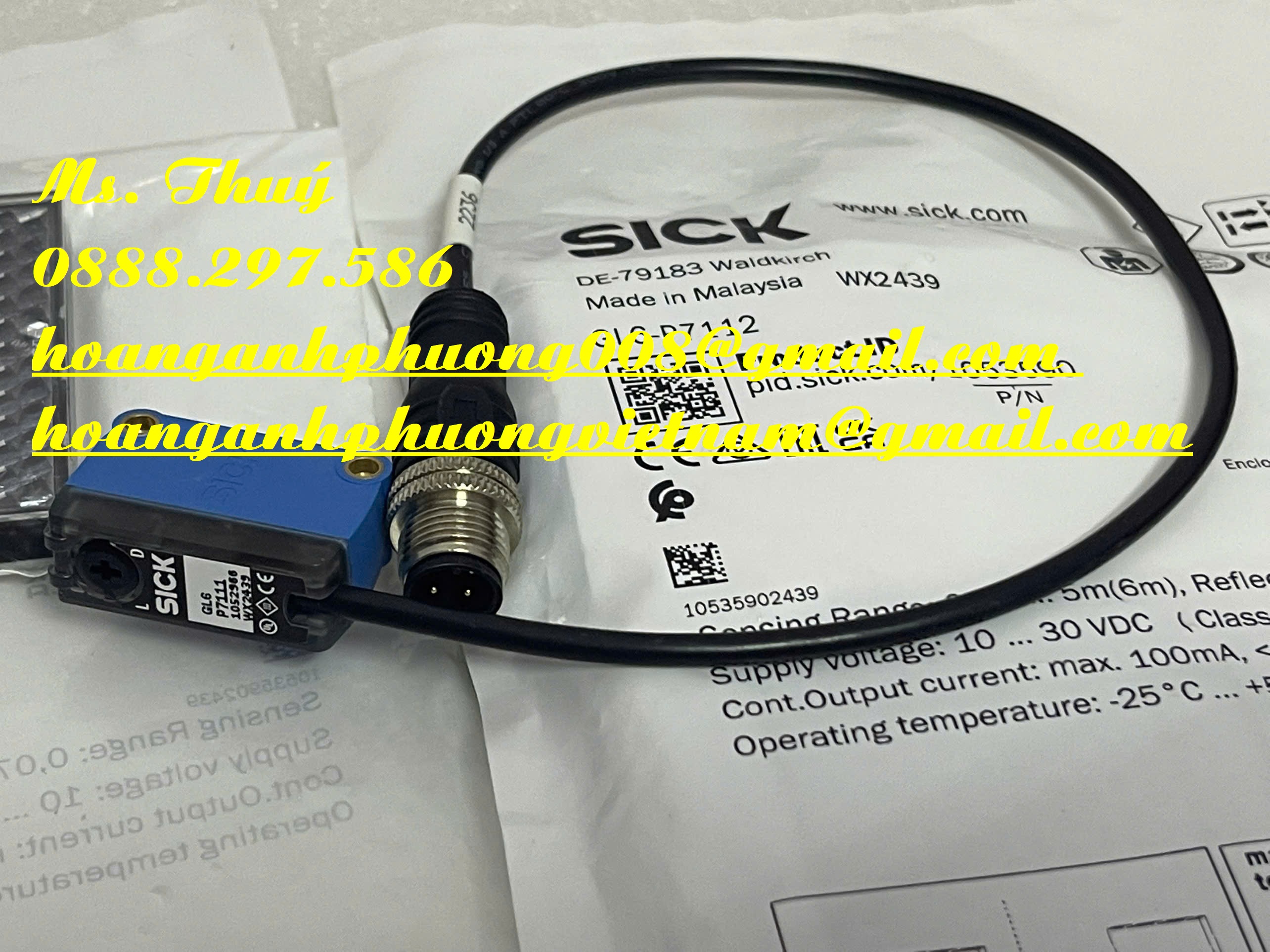 Chuyên hàng chính hãng - Cảm biến Sick GL6-P7112